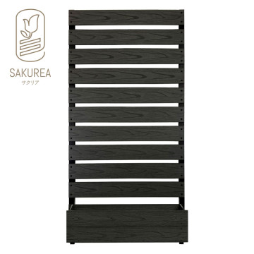 ぽんと置くだけフェンス ブラックエディション ボーダー板間隔3cm エレガント 【サクリア】